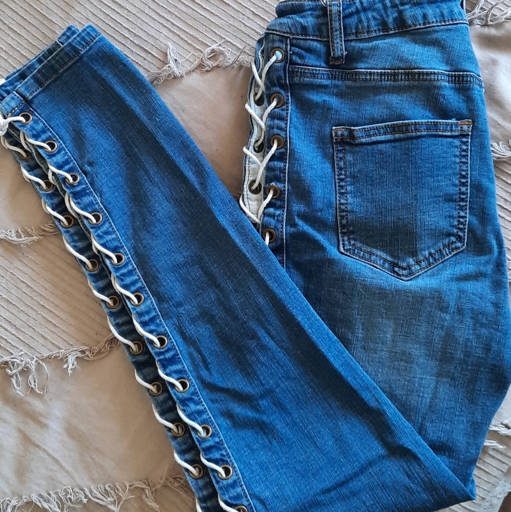Fashion Nova Lace Jeans